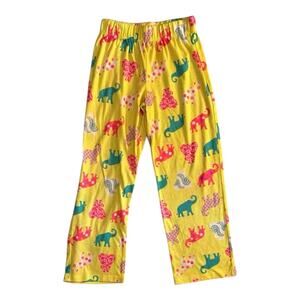 Cat & Jack Yellow Elephant Pajama Pants - Girls Size M (7/8)